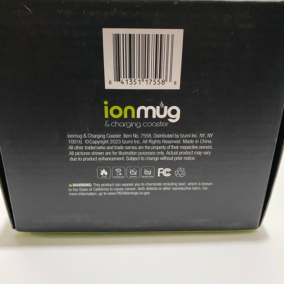 NEW Ionmug & Charging Coaster Bronze Self Heating LED Temperature Indicator - Picture 5 of 6